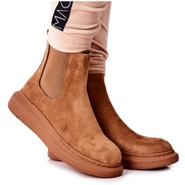 PS1 Suede Booties Jodhpur boots on the Beige Marissa platform brown PS1 Suede Booties Jodhpur boots on the Beige Marissa platform brown
