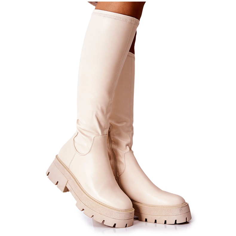 FJ1 High Hemera Boots Beige