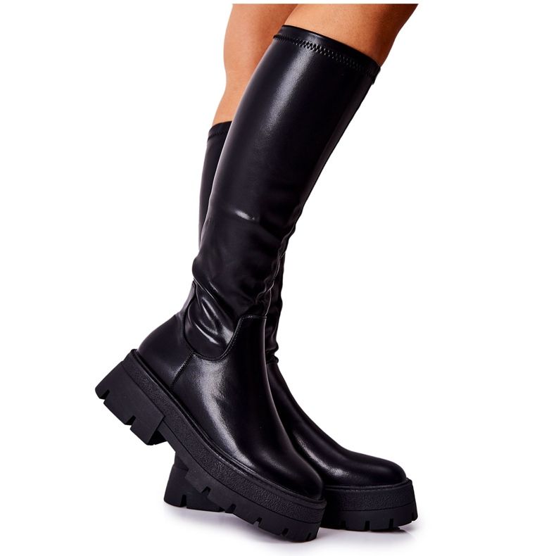 FJ1 Black Hemera High Boots