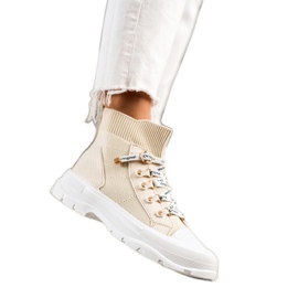 Goodin Fashion High Sneakers beige