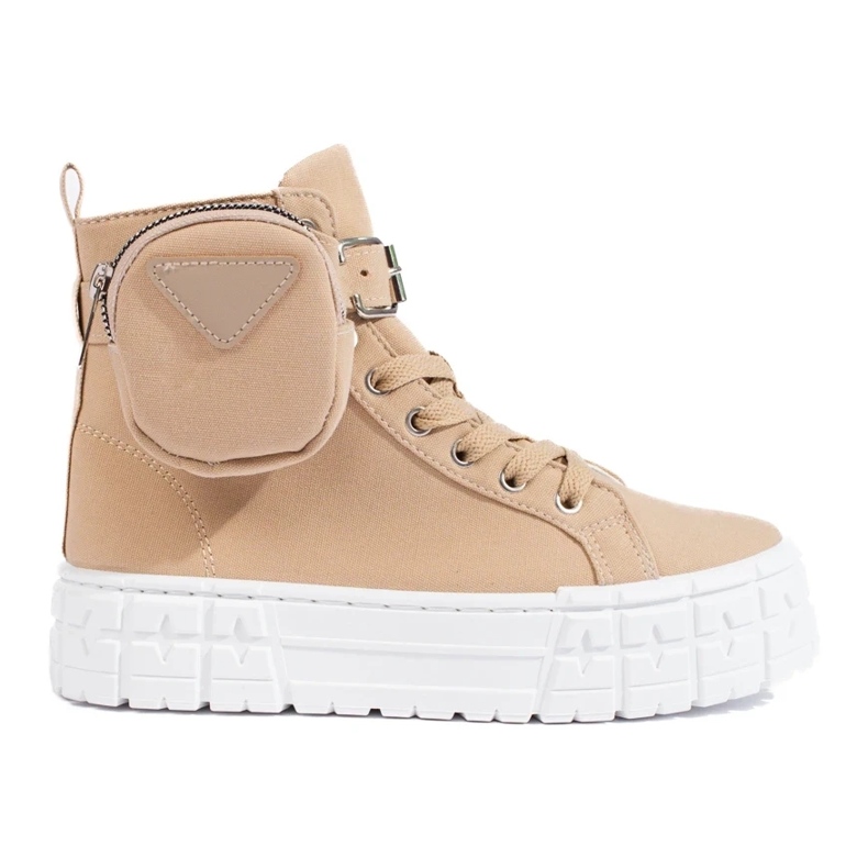 Goodin Sneakers On The Platform With A Pocket beige