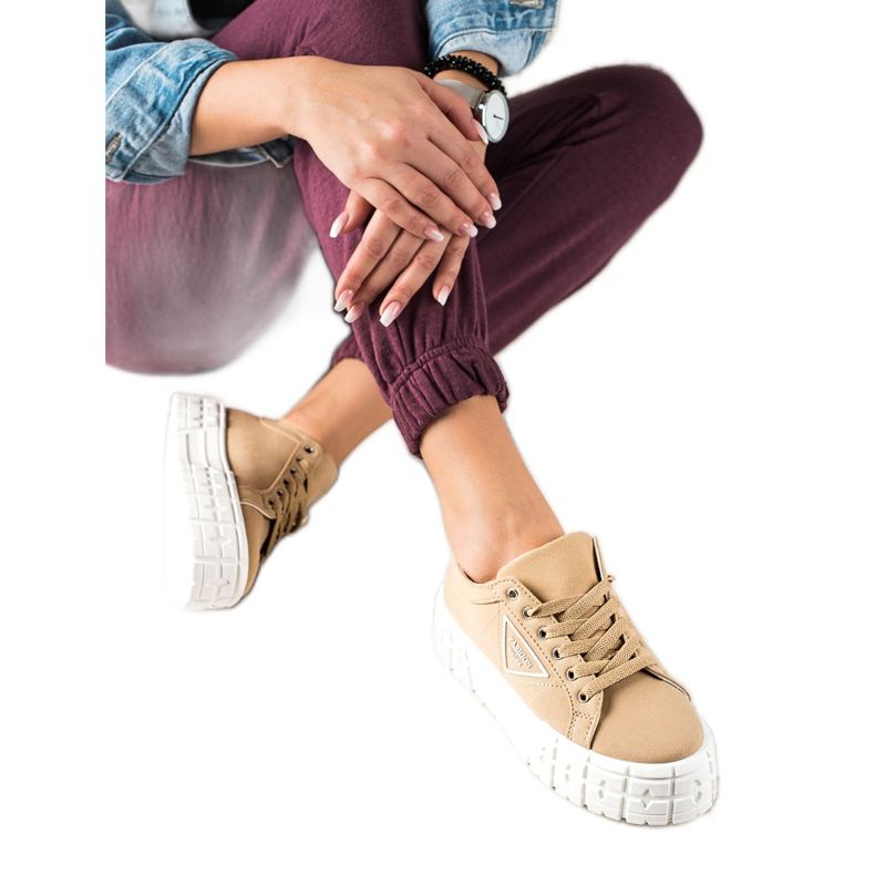 Goodin Brown Fashion Shoes beige