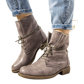 Gray matt Saville insulated women's hiking boots grey