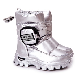 PJ2 Children's Warm Snow Boots With Kidney Silver Nereyda