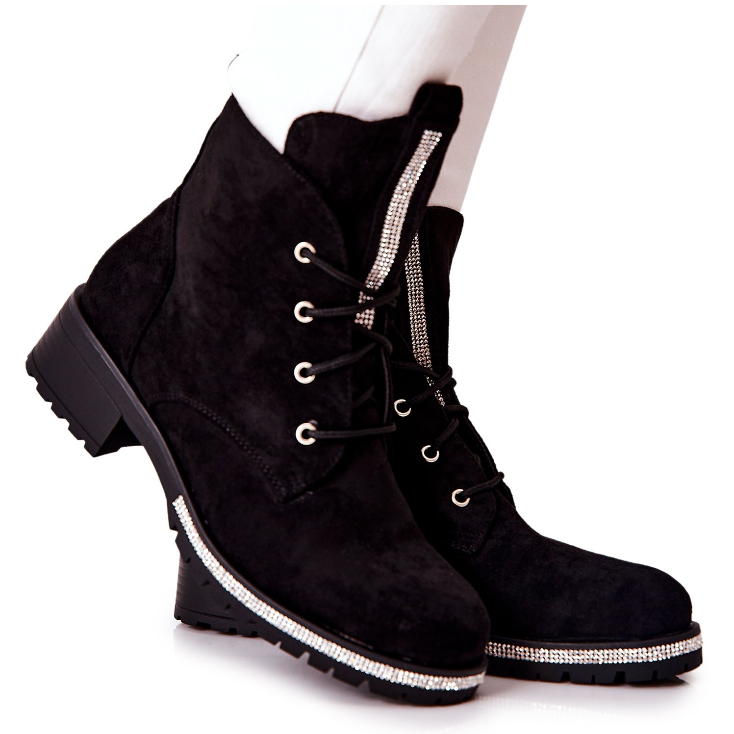 Black Grecia Suede Warm Boots