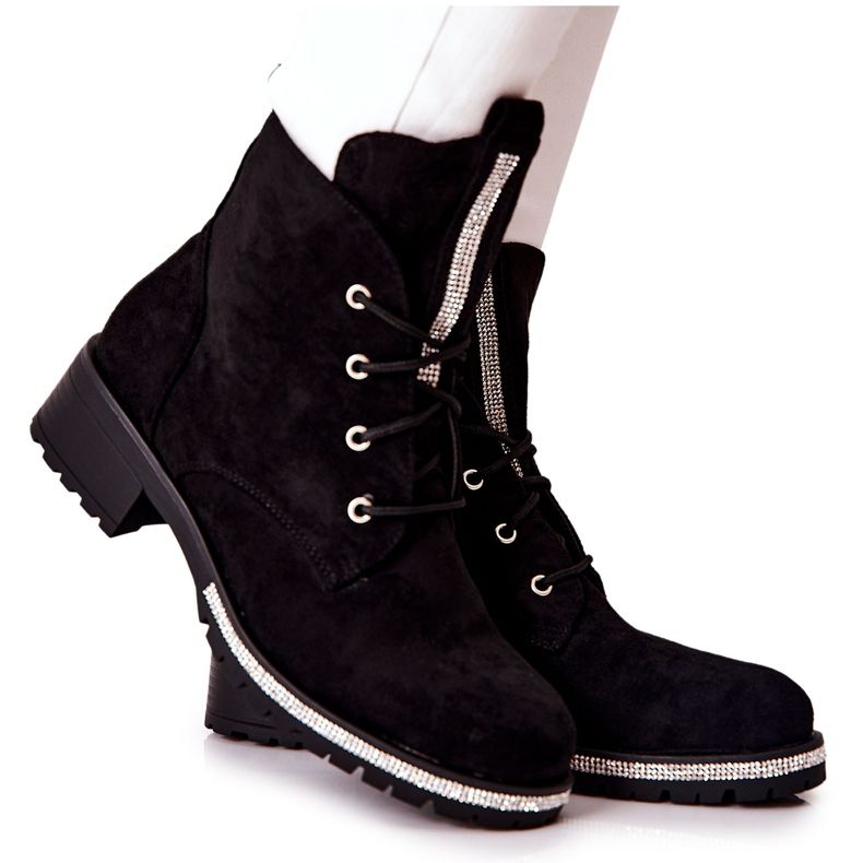 Black Grecia Suede Warm Boots Black Grecia Suede Warm Boots