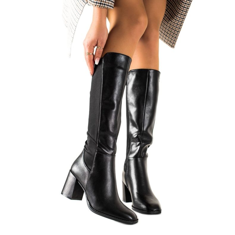 Groto Gogo Elegant high-heeled boots black