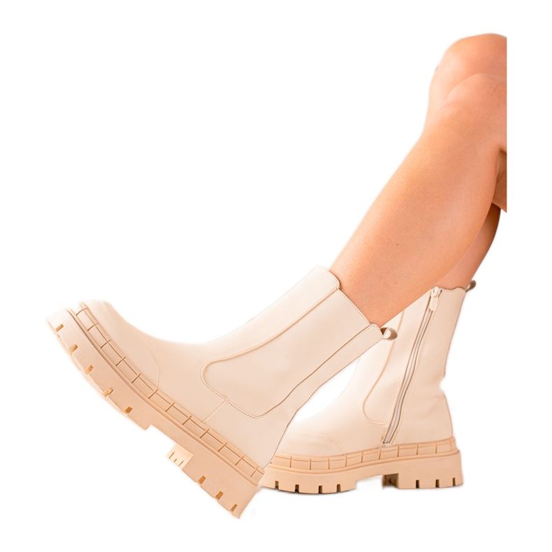 Seastar High Boots With Eco Leather beige