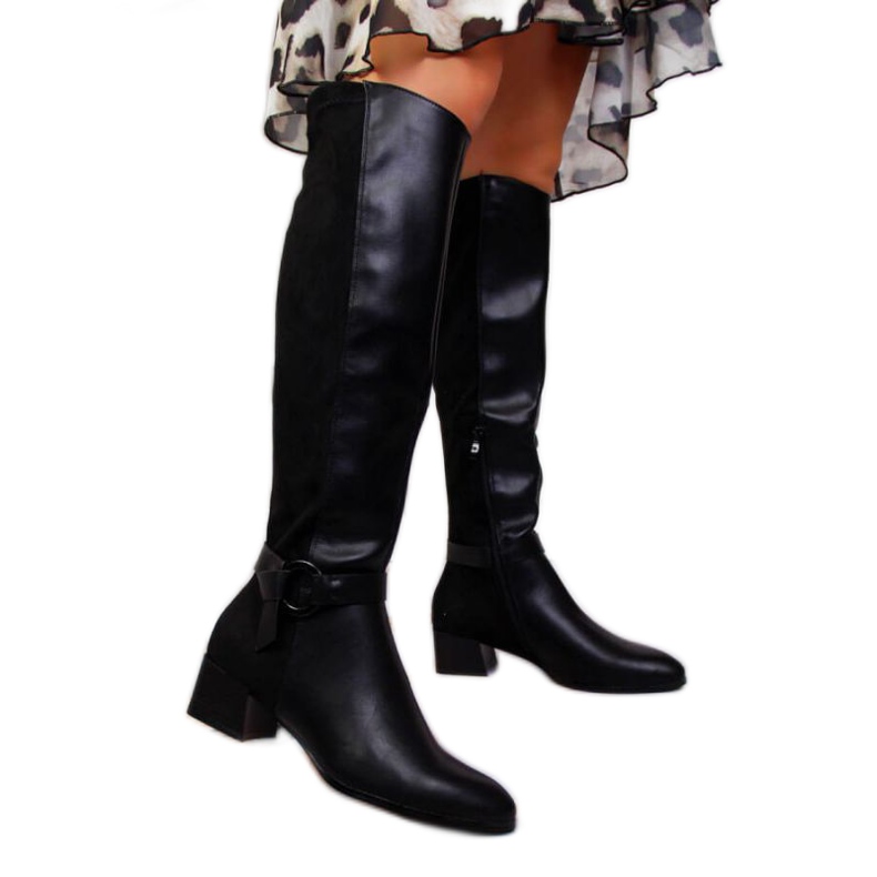 Black boots on Filippo W PAW302 block