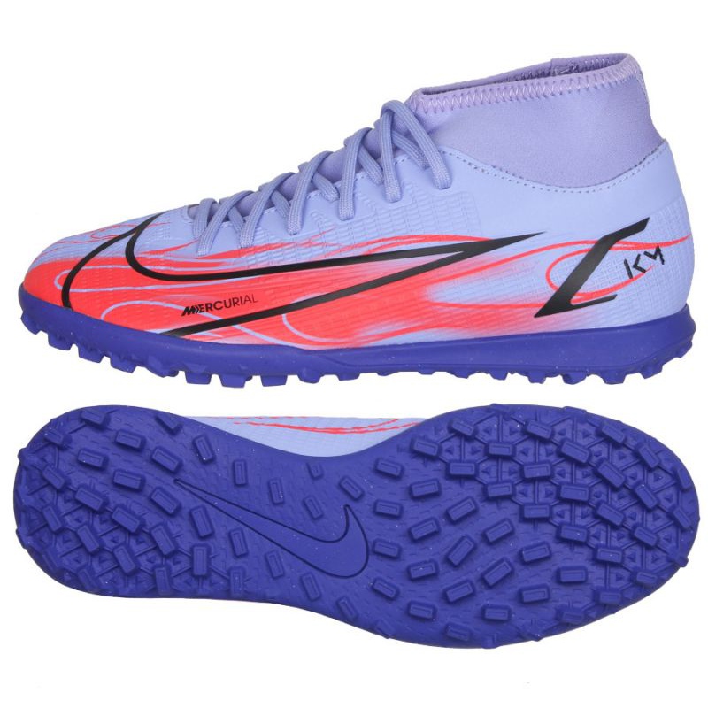 Nike Mercurial Superfly 8 Club Km Tf Jr DB2869 506 shoe red purple violet