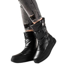 Weide Stylish black snow boots