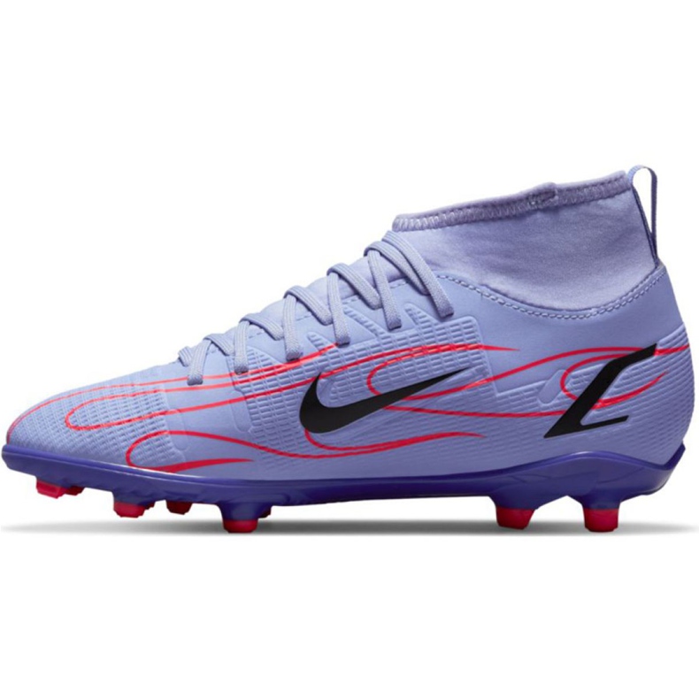 Nike Mercurial Superfly 8 Club Km Mg Jr DB0925 506 football shoes pink, purple violet