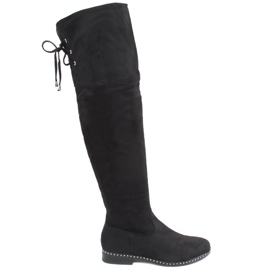 Dotta Black Musketeer Riding Boots