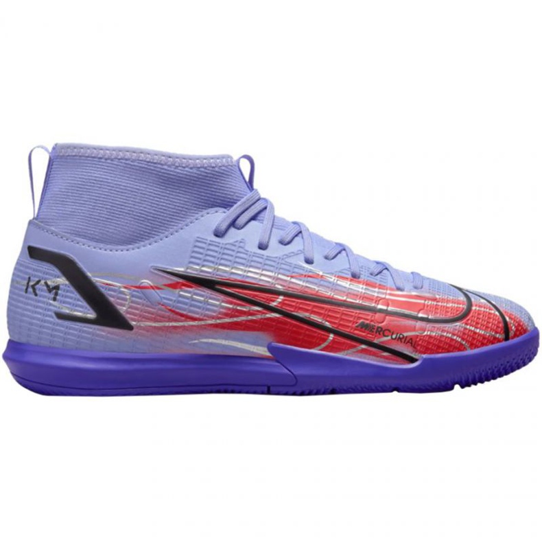 Nike Mercurial Superfly 8 Academy Ic Jr DB0931 506 soccer shoes red, purple roses and purples