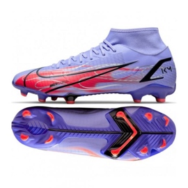 Nike Mercurial Superfly 8 Academy Km FG / MG M DB2857 506 soccer shoes black, purple, red roses and purples