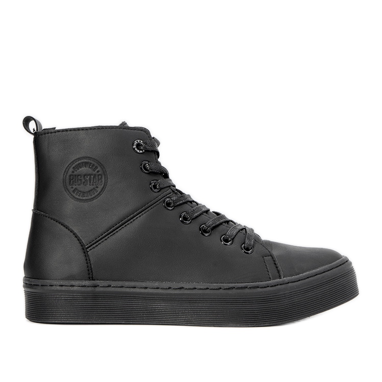 Big Star black metallic men's sneakers
