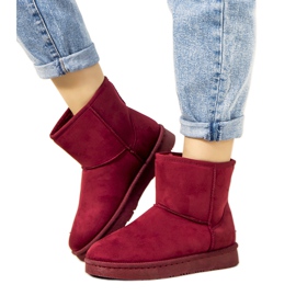 Red Lucilla fur snow boots Red Lucilla fur snow boots
