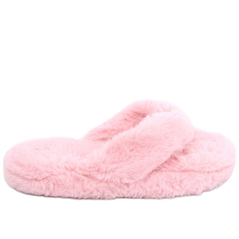 Bunny Pink fur slippers