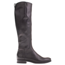 Marco Shoes Riding boots on a slim foot. Narrow upper black