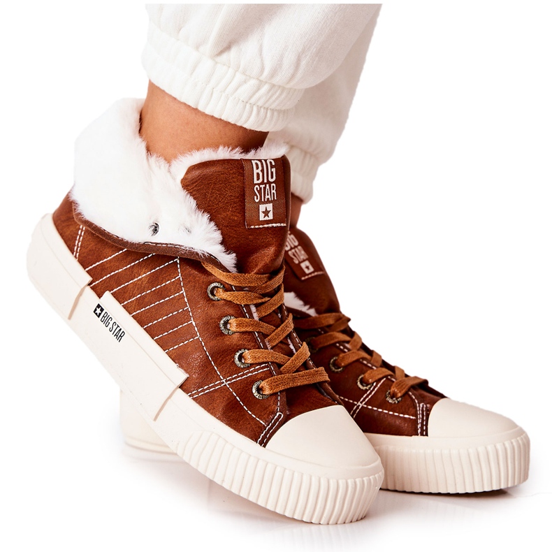 Women's Insulated Sneakers Big Star II274152 Camel brown Women's Insulated Sneakers Big Star II274152 Camel brown