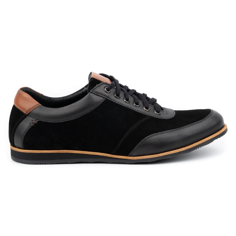 Olivier Men's leather shoes 7007KB black