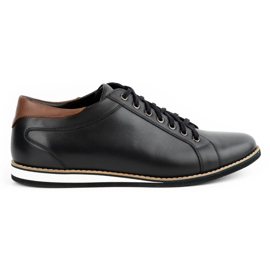 Olivier Men's leather shoes 7008KB black Olivier Men's leather shoes 7008KB black