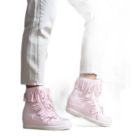 Pink Dias wedge sneakers