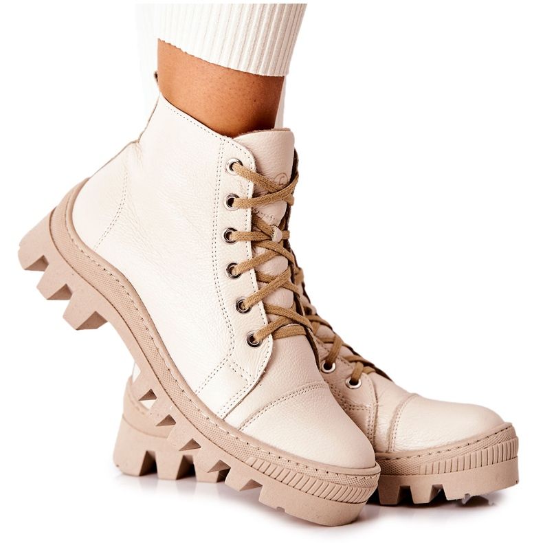 PF1 Warm Leather Boots Beige Madisson Sneakers