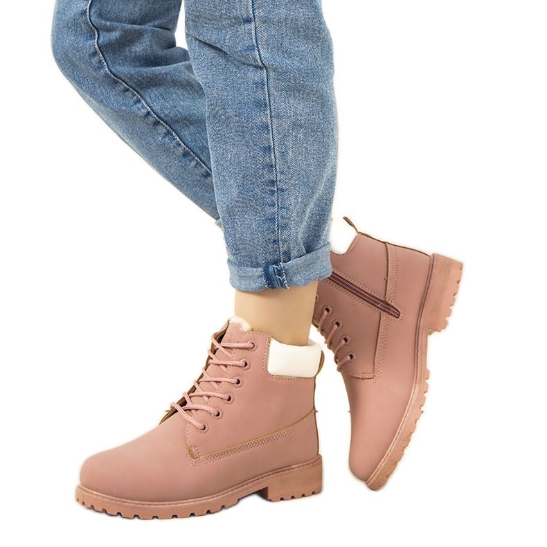 Pink Gigliola insulated women's hiking boots