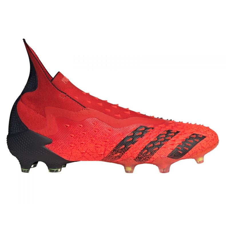 Adidas Predator Freak + Fg M FY6238 football boots oranges and reds