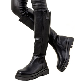 Black insulated women's boots Inan