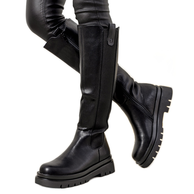 Black insulated women's boots Inan