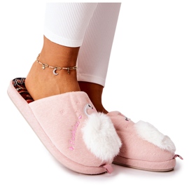 Warm slippers Swan Light pink Rey