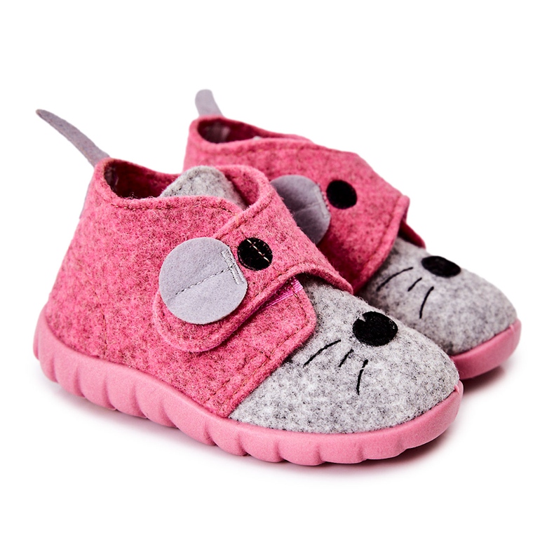 BEFADO S.A. Slippers Befado Myszka 526P104 Pink-Gray BEFADO S.A. Slippers Befado Myszka 526P104 Pink-Gray