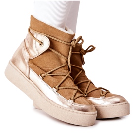 Warm Suede Snow Boots Camel Clarem brown Warm Suede Snow Boots Camel Clarem brown