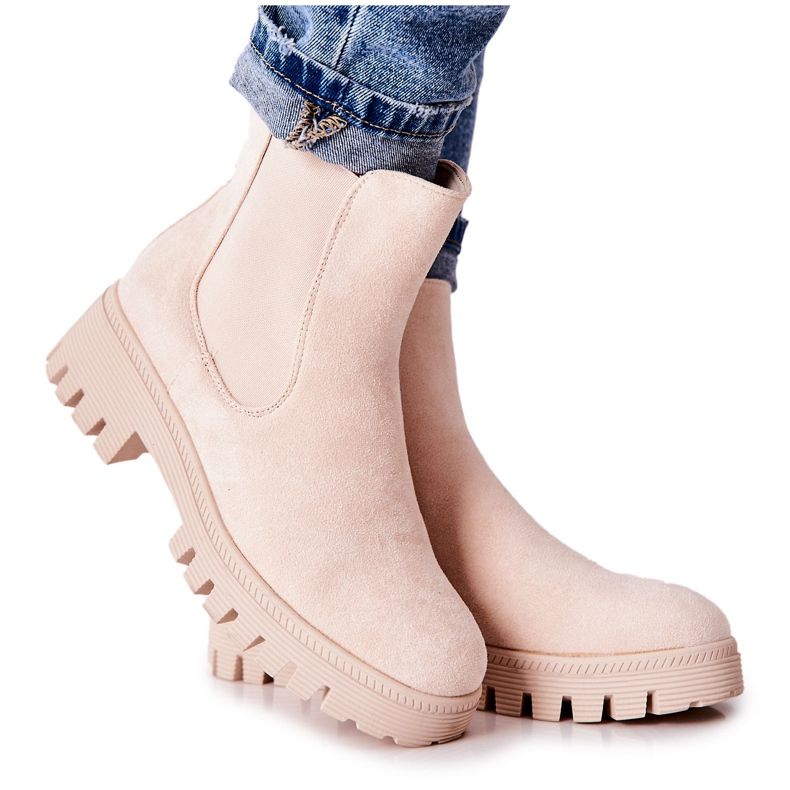 PS1 Suede Warm Boots Light Beige Tozzi