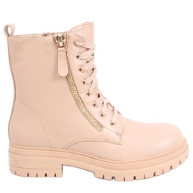 Lace-up boots from Dontre Nude beige