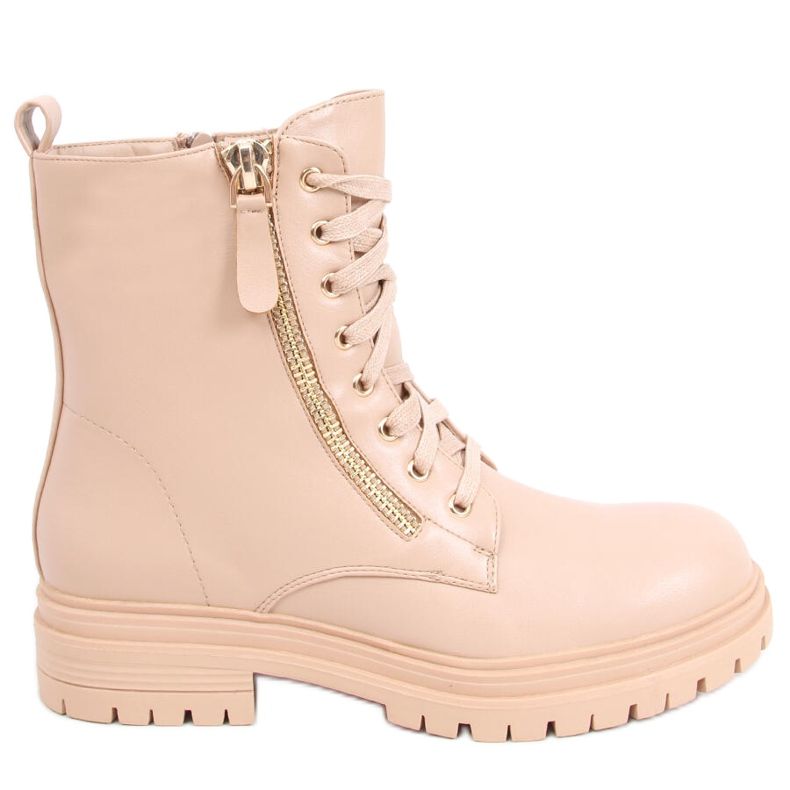 Lace-up boots from Dontre Nude beige
