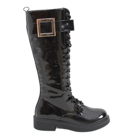 Patent leather boots Beth BLACK-1 Patent leather boots Beth BLACK-1