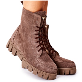 Women's leather velor boots DK. Bega nicole beige Women's leather velor boots DK. Bega nicole beige