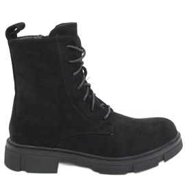 Zoe Black lace-up workers
