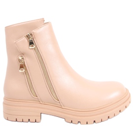 Janine 8389 flat women's flat boots beige