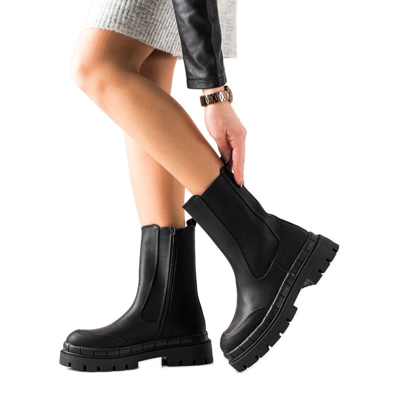 Seastar High Boots With Eco Leather black
