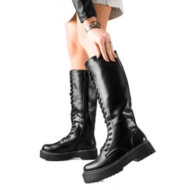 Evento High Lace-up Workers black