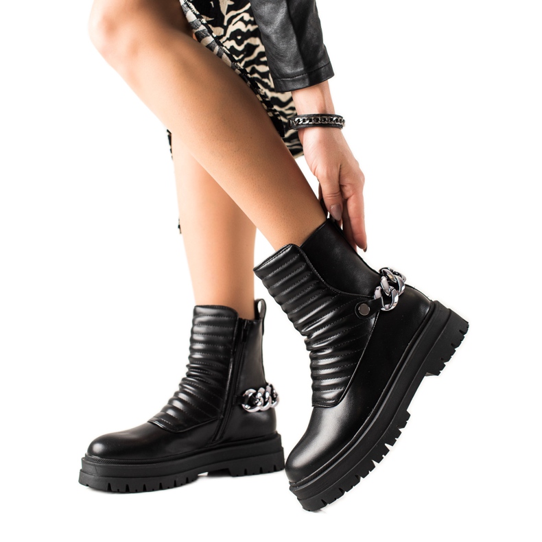 Bona Stylish chain bags black Bona Stylish chain bags black