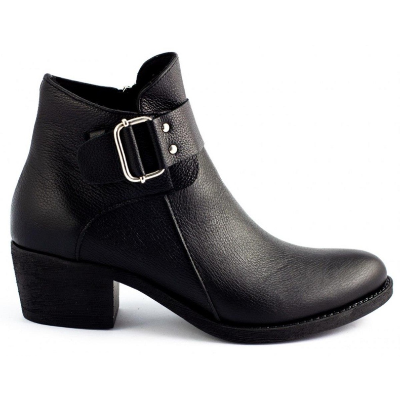 Olivier Black face leather boots