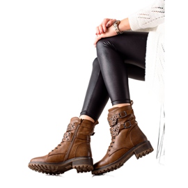 Super Mode Brown lace-up boots Super Mode Brown lace-up boots