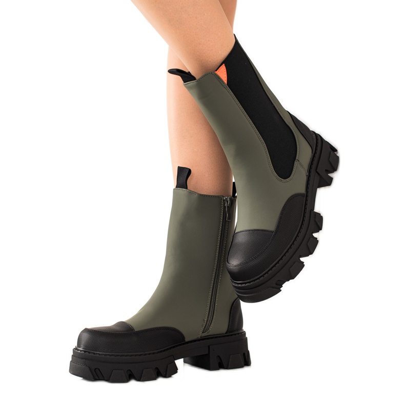 Seastar Workery Fashion boots black khaki
