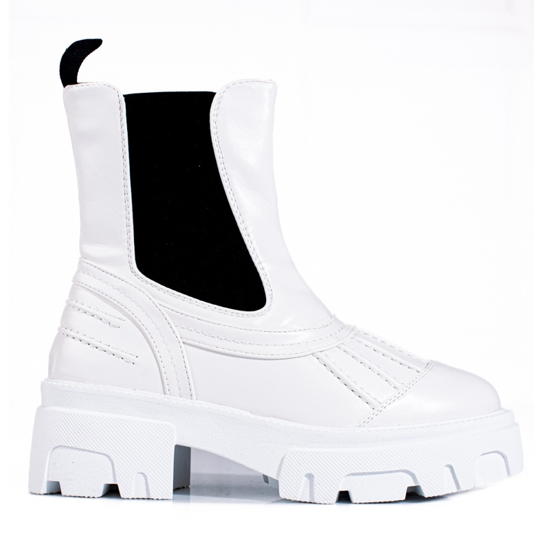 Seastar White slip-on boots black