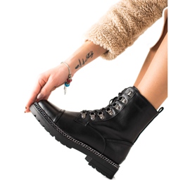 Super Mode Fashionable Laced Workers black Super Mode Fashionable Laced Workers black